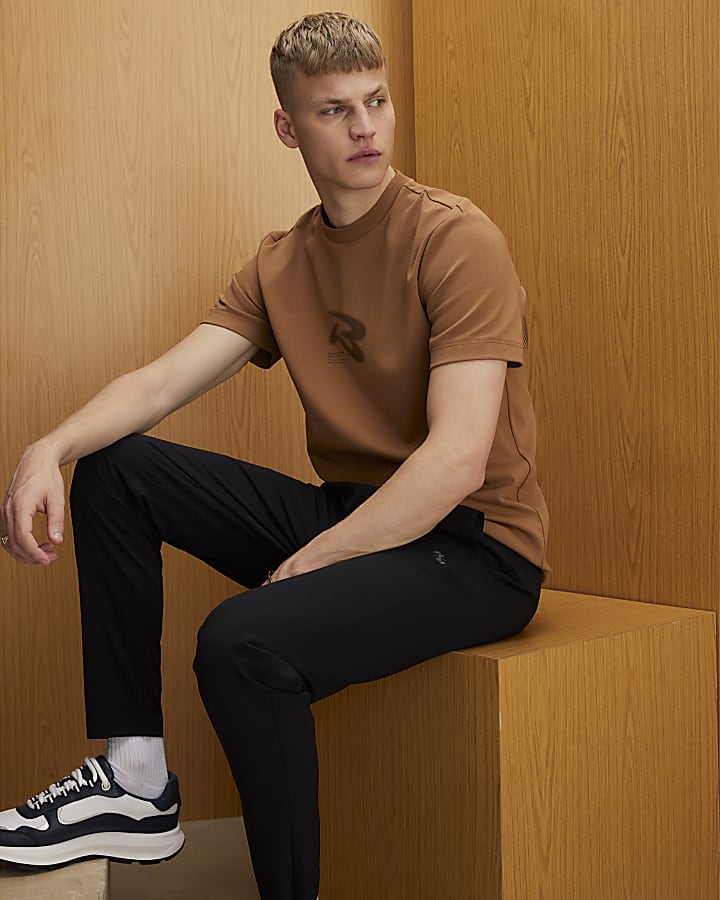 Black Skinny Fit Active Trousers