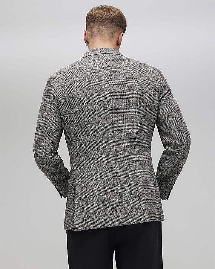 Grey Slim Fit Suit Jacket
