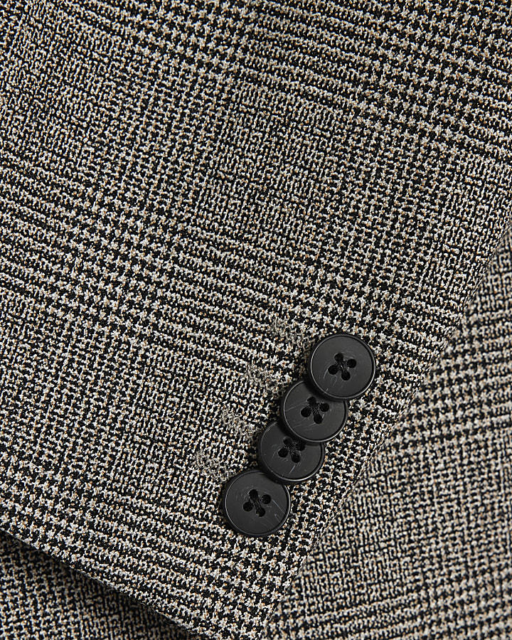 Grey Slim Fit Stretch Suit Jacket