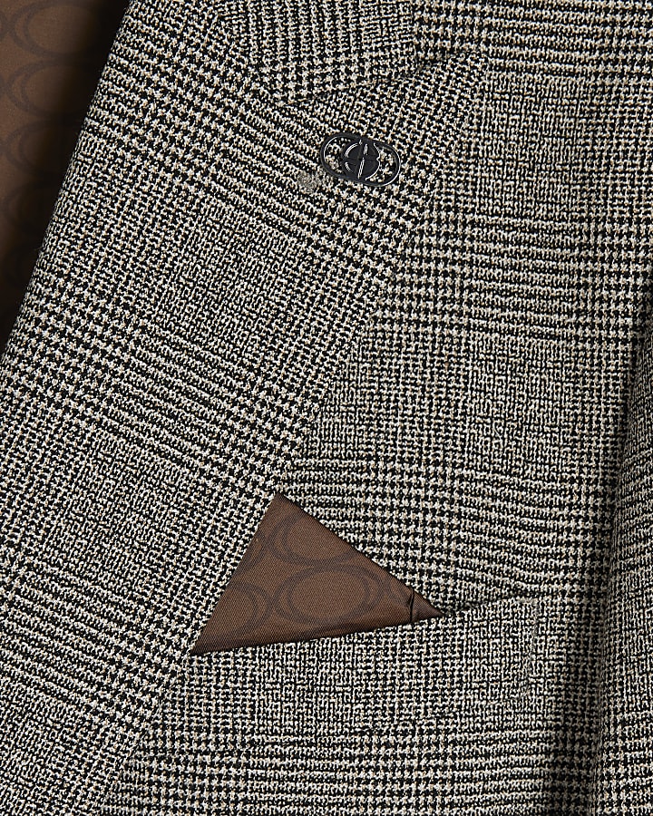 Grey Slim Fit Stretch Suit Jacket