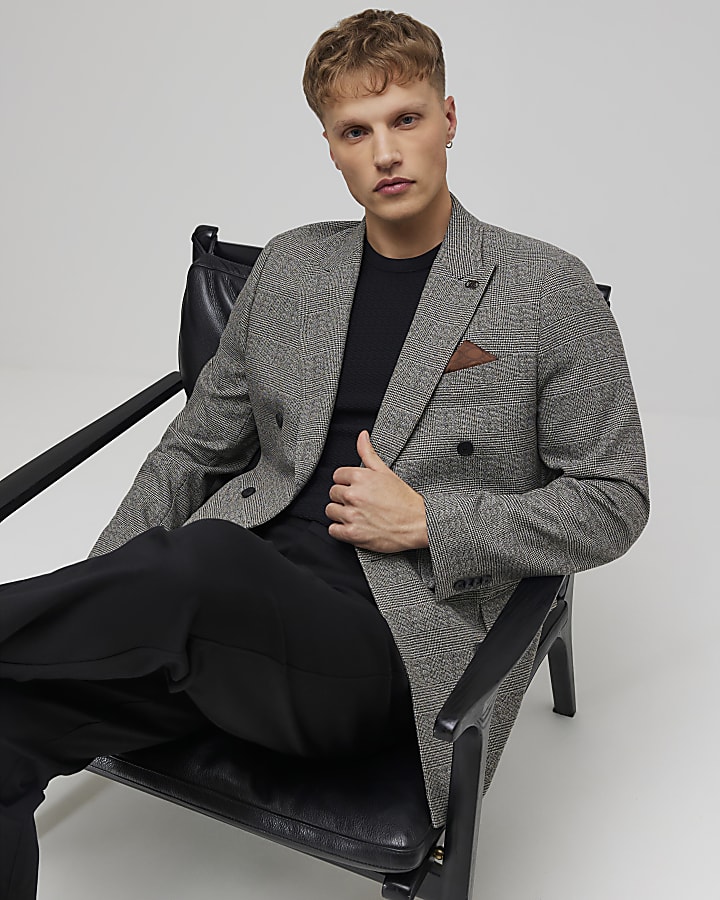 Grey Slim Fit Suit Jacket