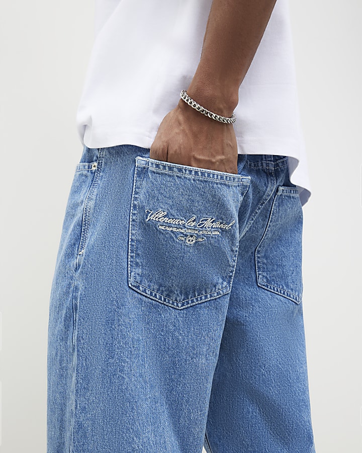 Blue Loose Fit Jeans