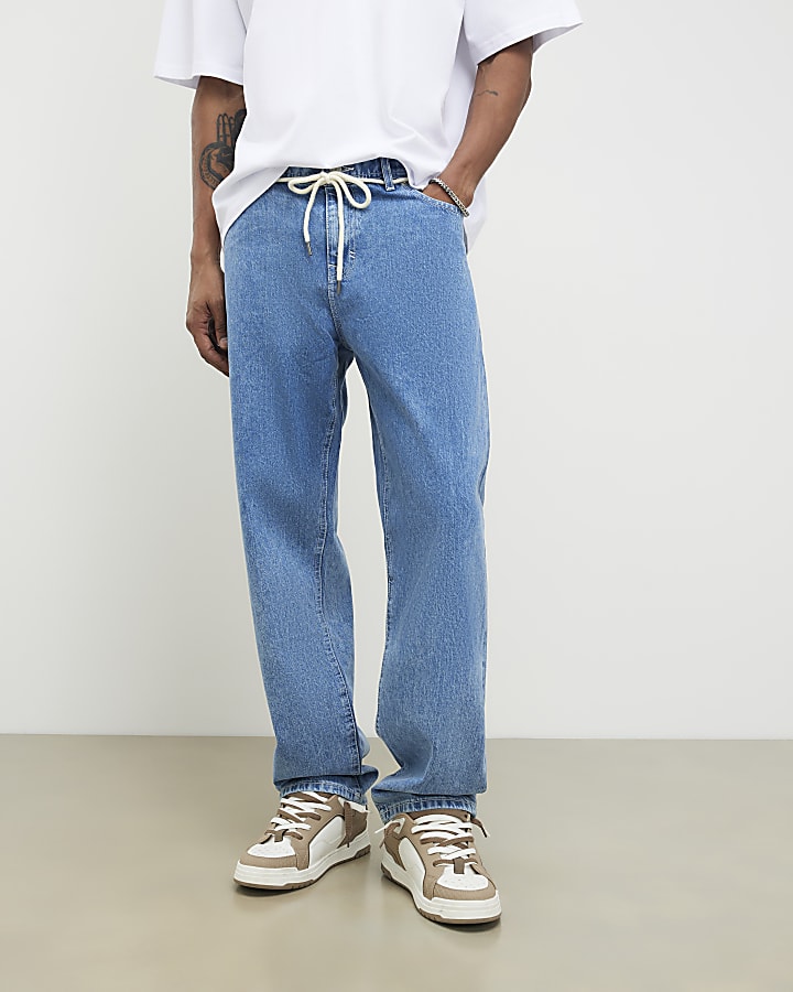 Blue Loose Fit Jeans