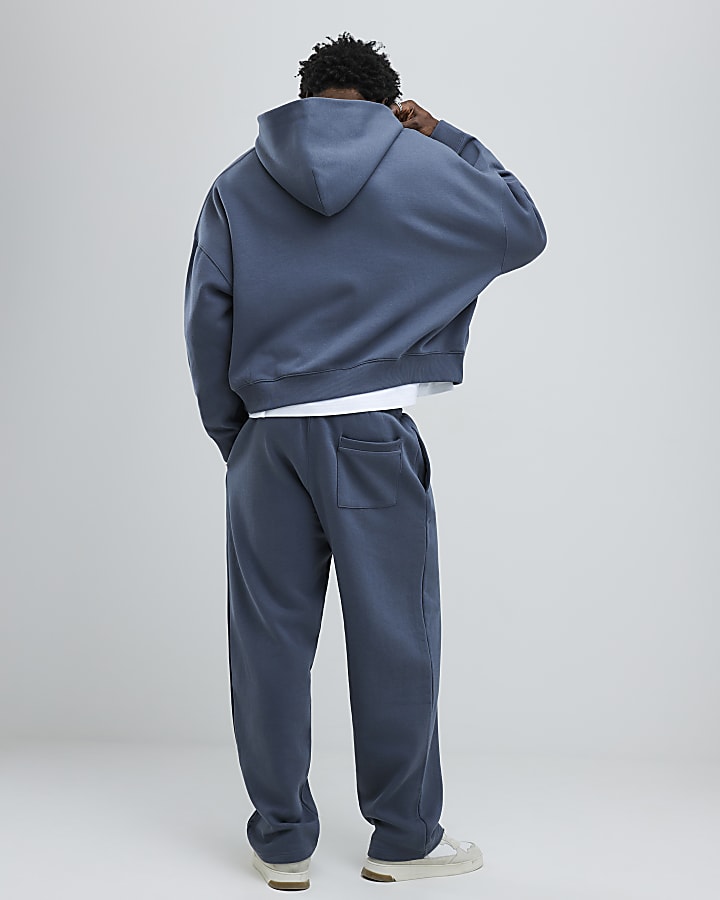 Grey Wide Leg Luminis Studios Joggers