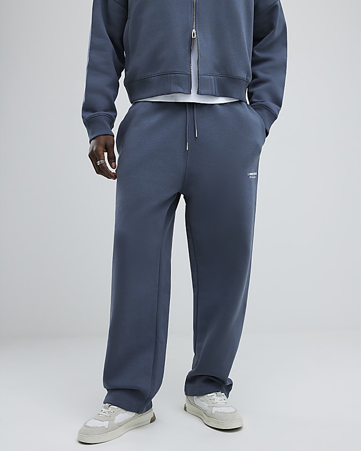 Grey Wide Leg Luminis Studios Joggers