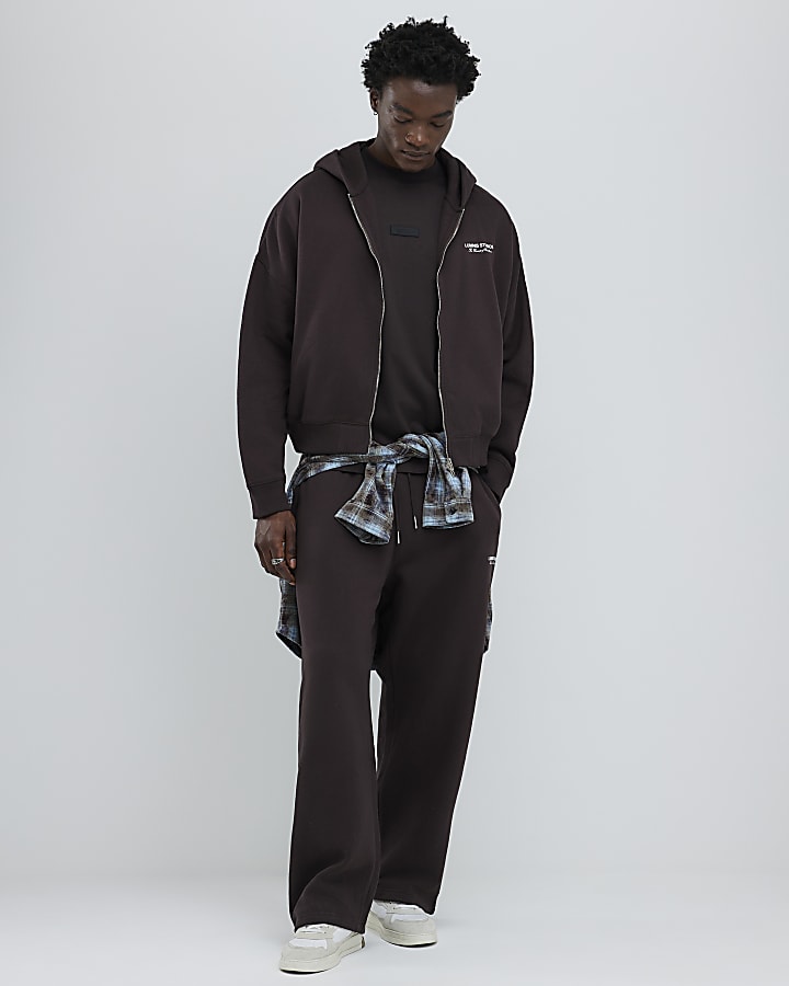 Brown Oversized Fit Luminis Studios Hoodie