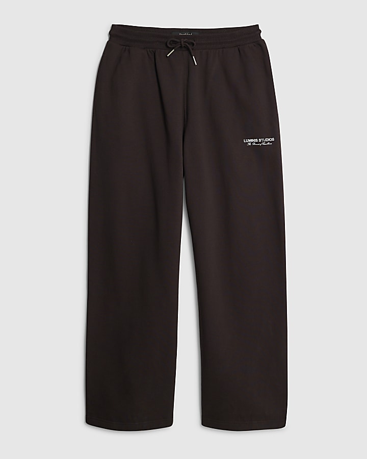 Brown Wide Leg Luminis Studios Joggers
