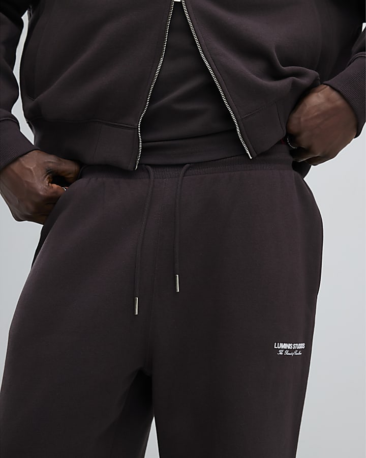 Brown Wide Leg Luminis Studios Joggers