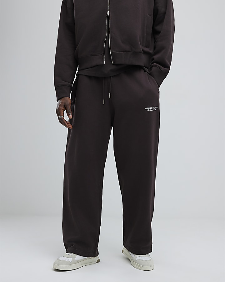 Brown Wide Leg Luminis Studios Joggers
