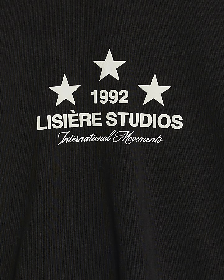 Black Long Sleeve Lisiere 1992 T-Shirt