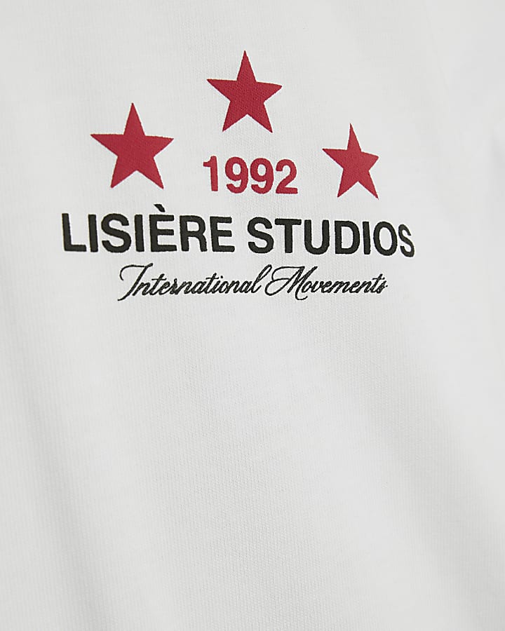 White Long Sleeve Lisiere 1992 T-shirt