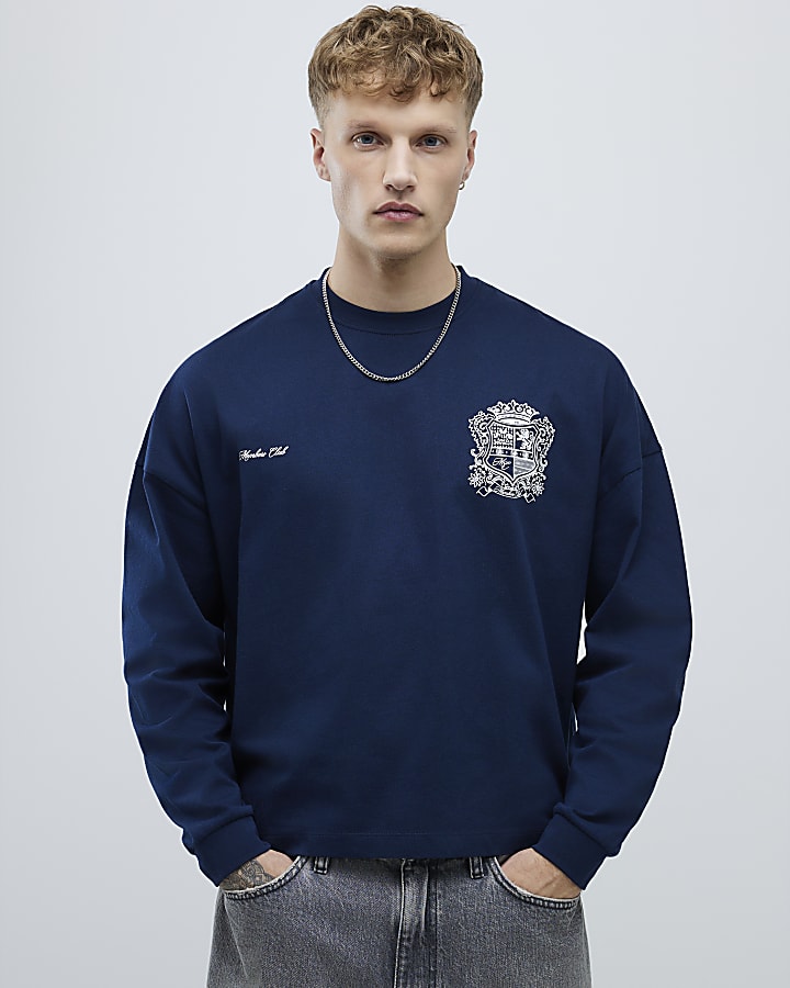 Navy Member Club T-Shirt