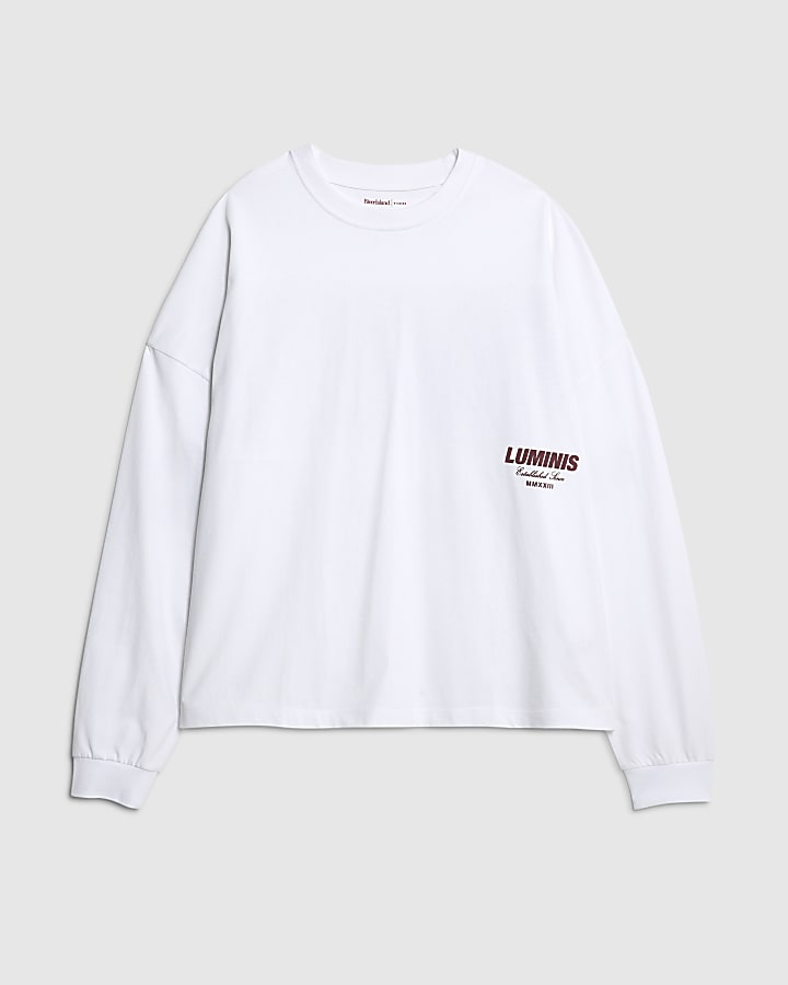White Long Sleeve Luminis T-Shirt