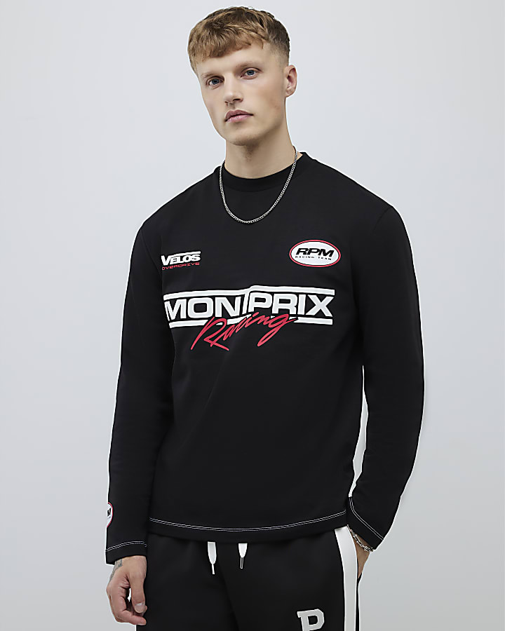 Black Long Sleeve Montprix Racing T-Shirt
