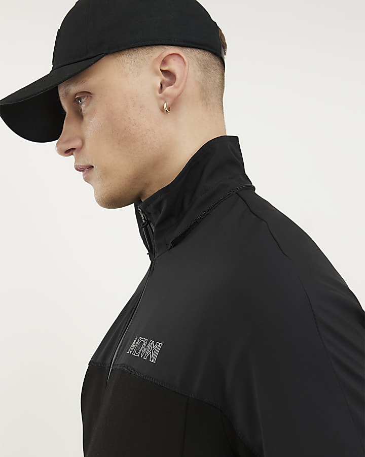 Black Hooded MCMXII Bomber Jacket