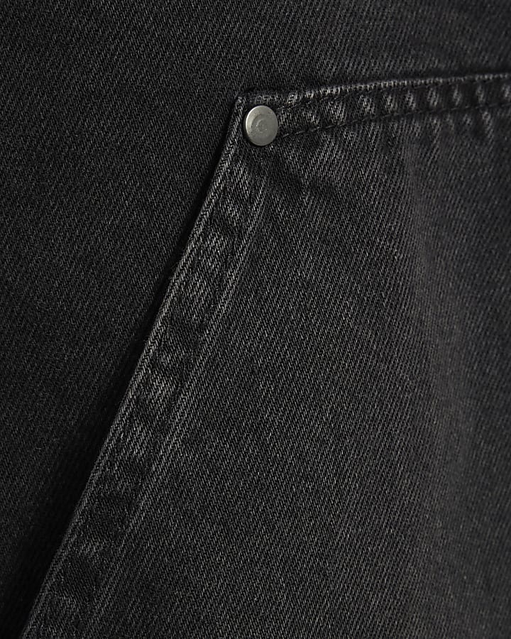 Black Regular Fit Denim Jacket