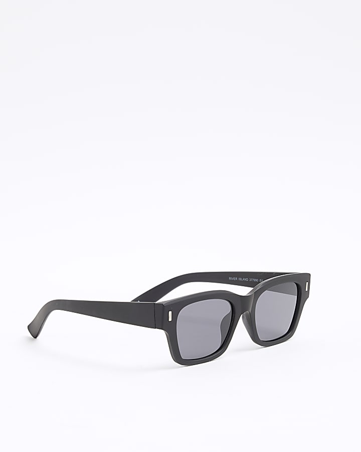 Black Rubberised Wayfarer Sunglasses