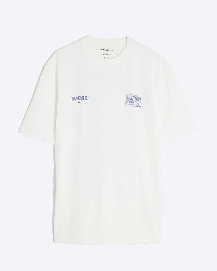 White Regular Fit WC82 Racing T-Shirt