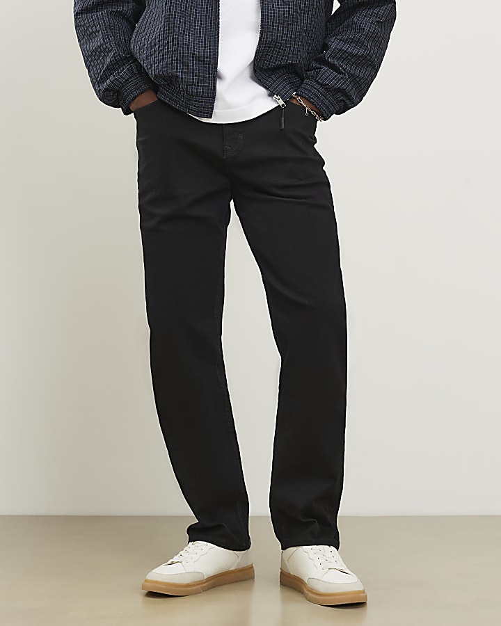 Black Straight Leg Jeans
