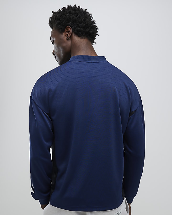 Navy Saint Tiempo Football T-Shirt