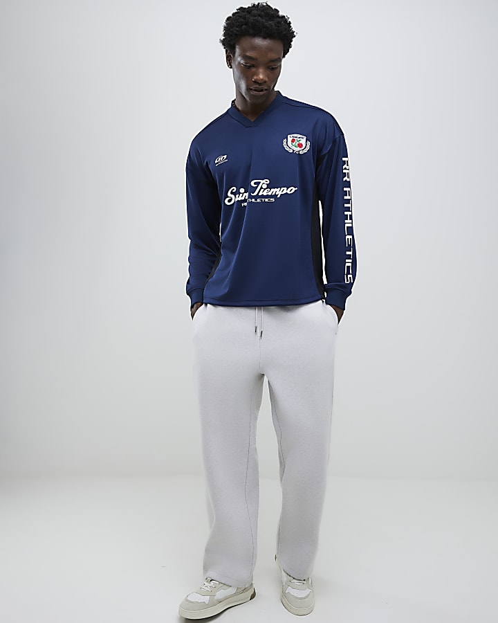 Navy Saint Tiempo Football T-Shirt