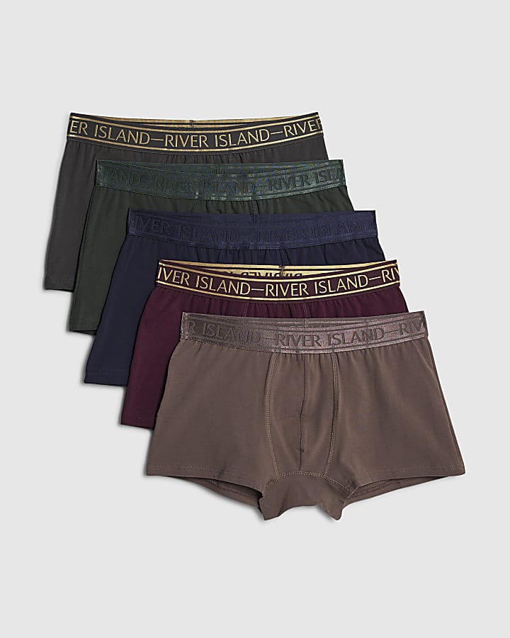 Multicoloured Pack Of 5 Underwear Trunks