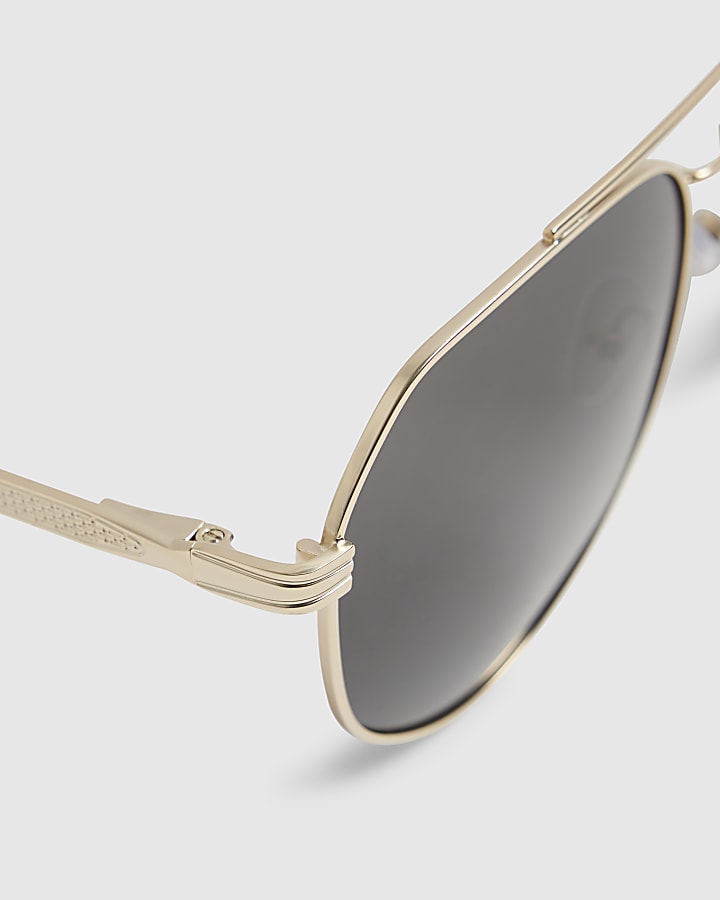 Gold Aviator Sunglasses