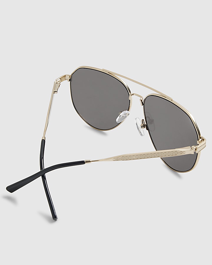 Gold Aviator Sunglasses