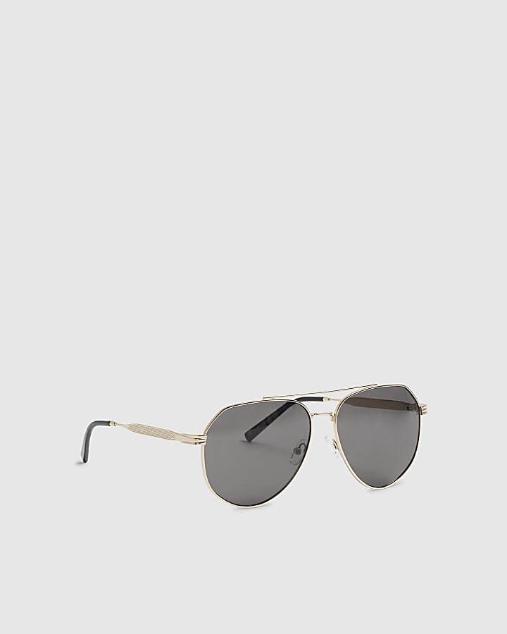 Gold Aviator Sunglasses