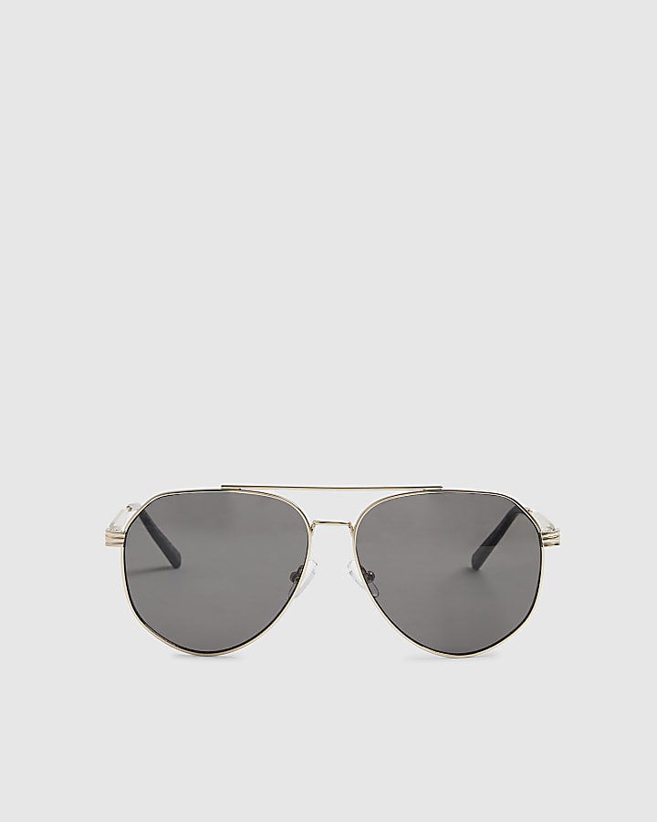 Gold Aviator Sunglasses