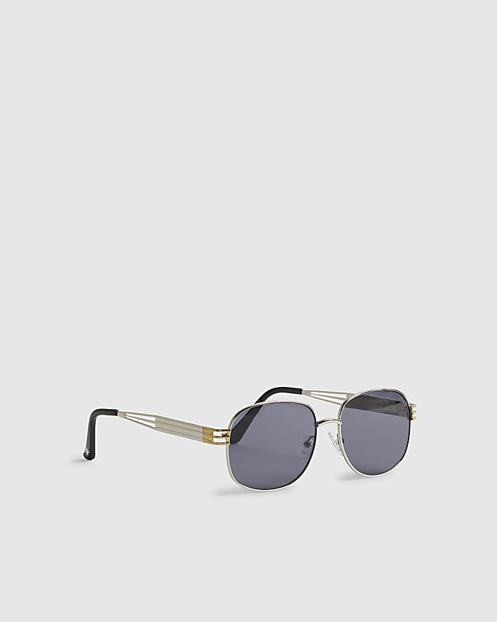 Silver and Gold Square Sunglasses