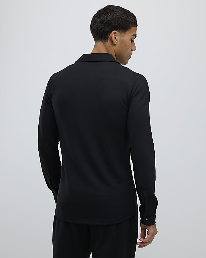 Black Muscle Fit Shirt