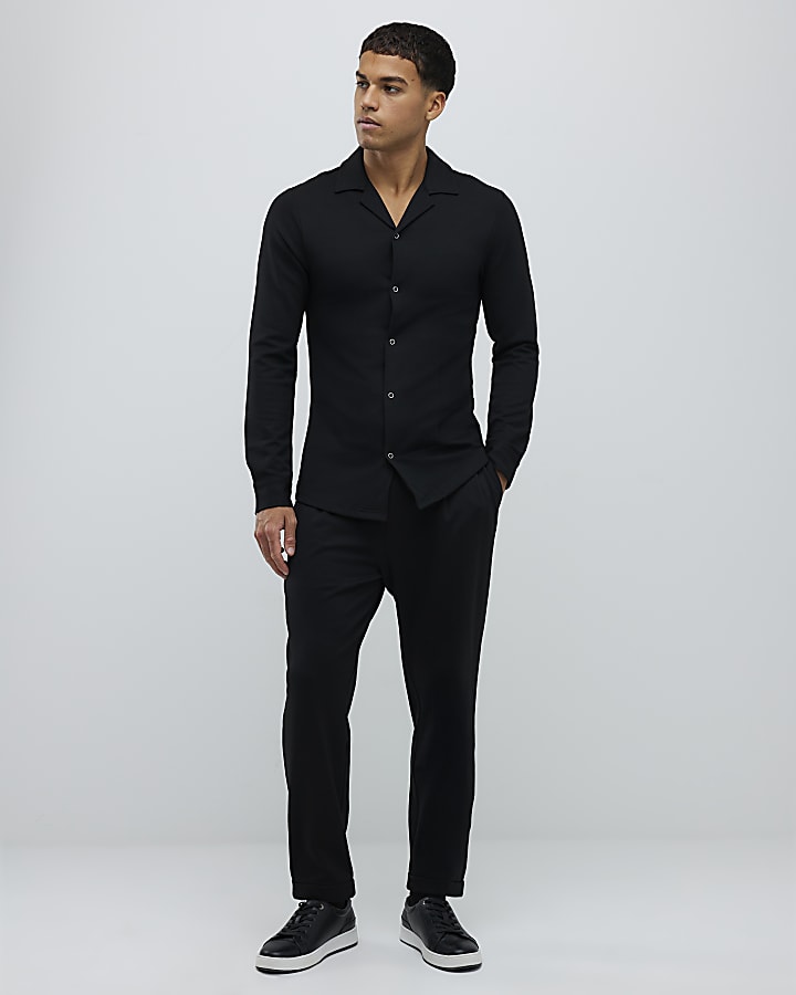 Black Muscle Fit Shirt