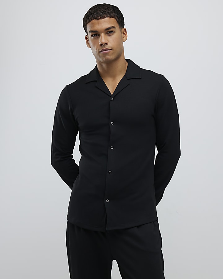 Black Muscle Fit Shirt