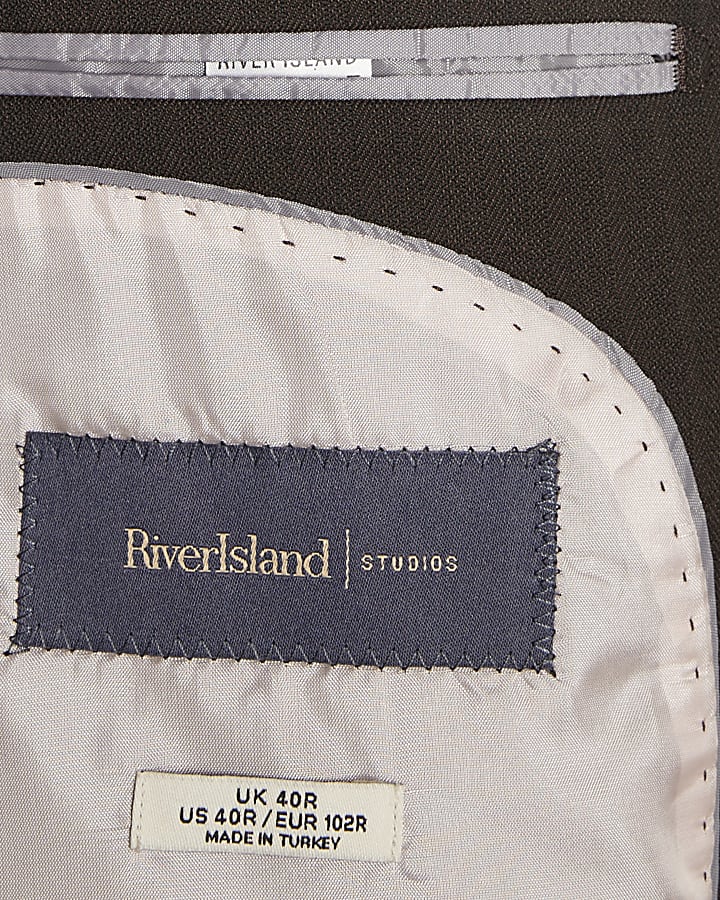 Brown Slim Fit Suit Jacket