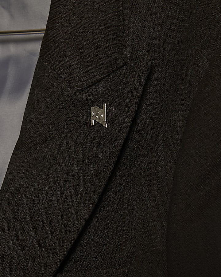 Brown Slim Fit Suit Jacket