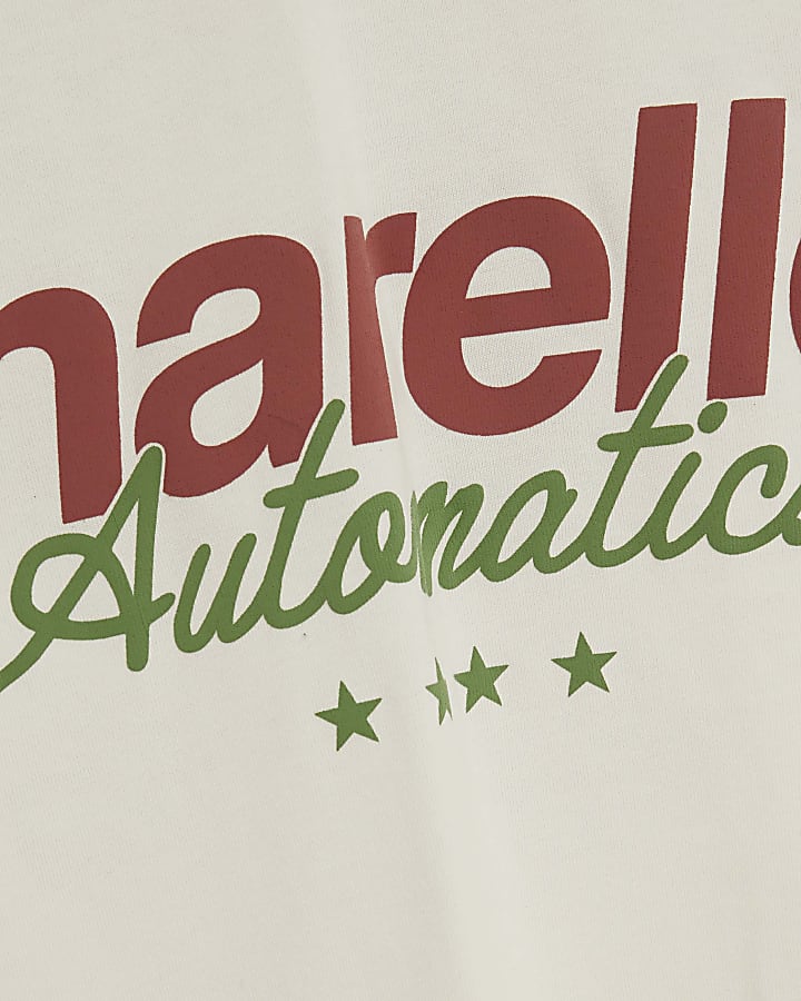 White Marello Long Sleeve Football Top