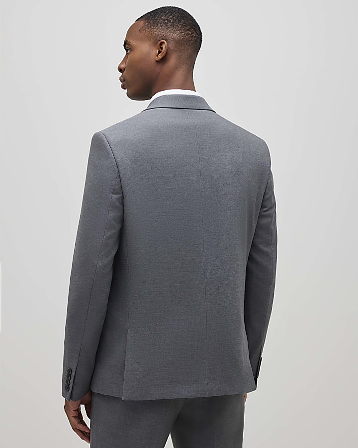 Grey Slim Fit Suit Jacket