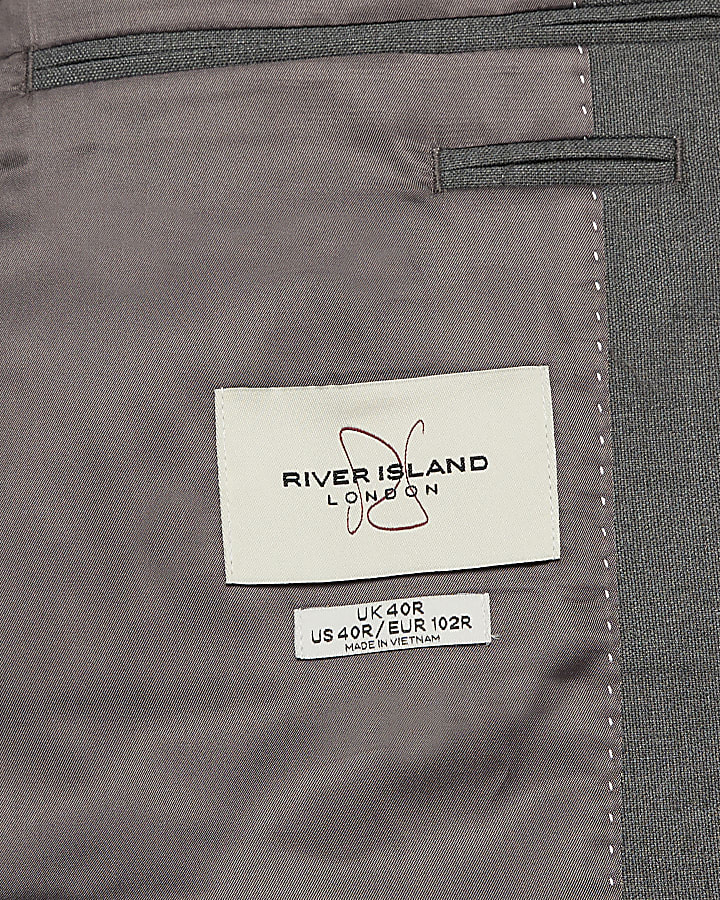 Grey Slim Fit Suit Jacket