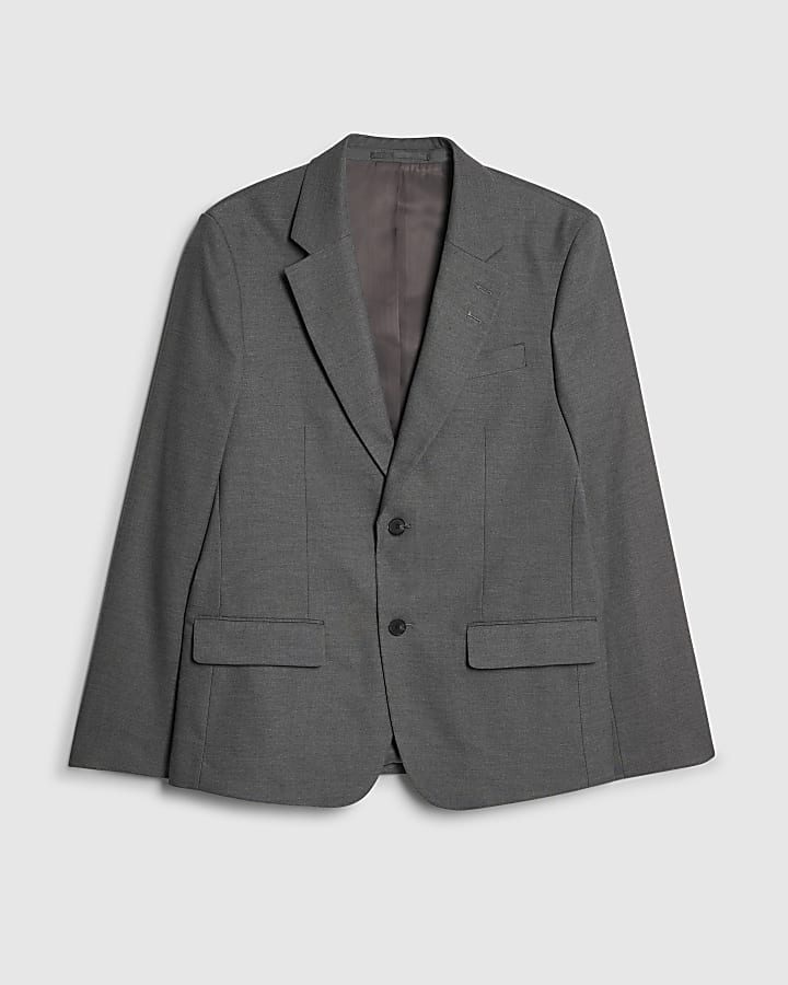 Grey Slim Fit Suit Jacket