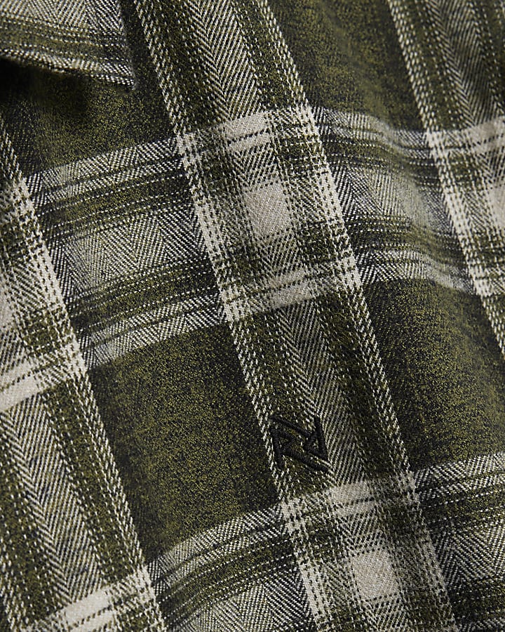 Green Regular Fit Check Shirt