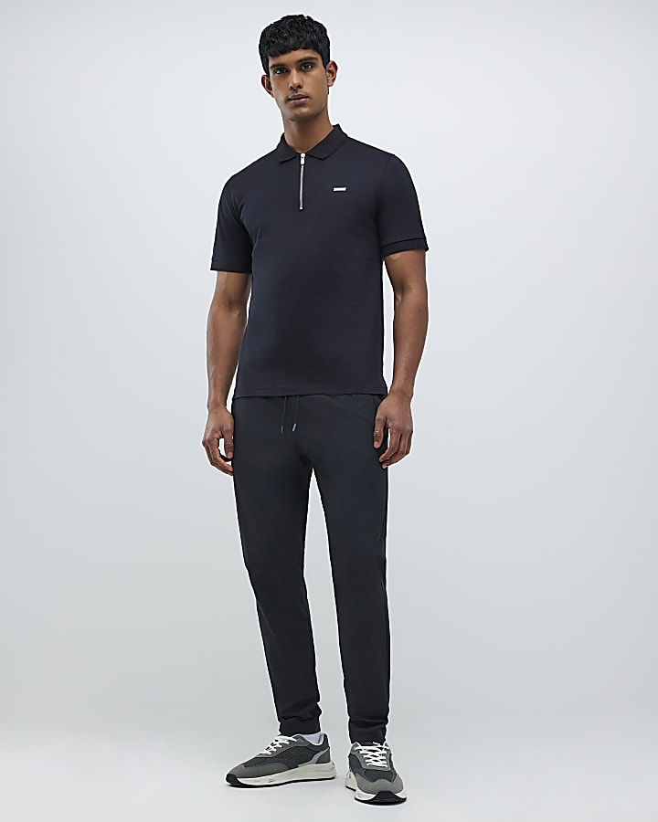 Black Slim Fit Premium Polo Shirt