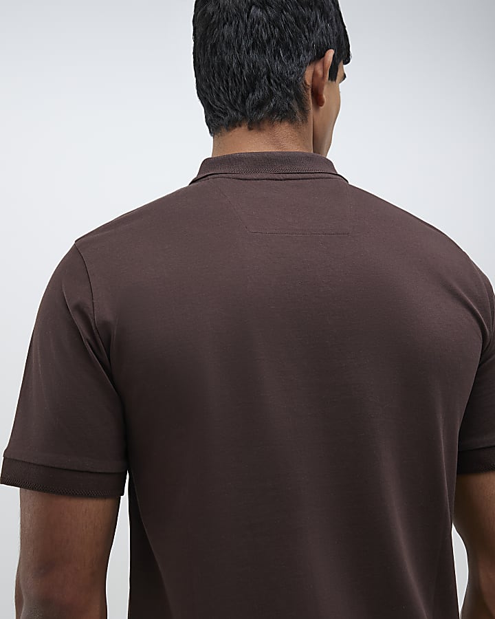 Brown Slim Fit Premium Polo Shirt