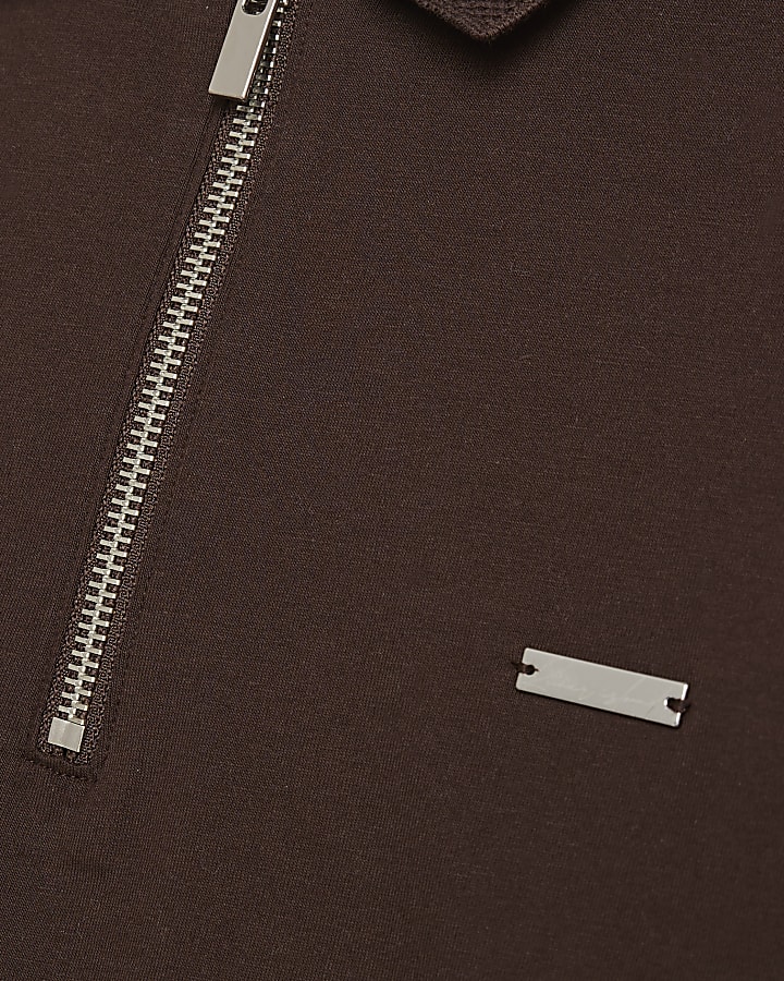 Brown Slim Fit Premium Polo Shirt