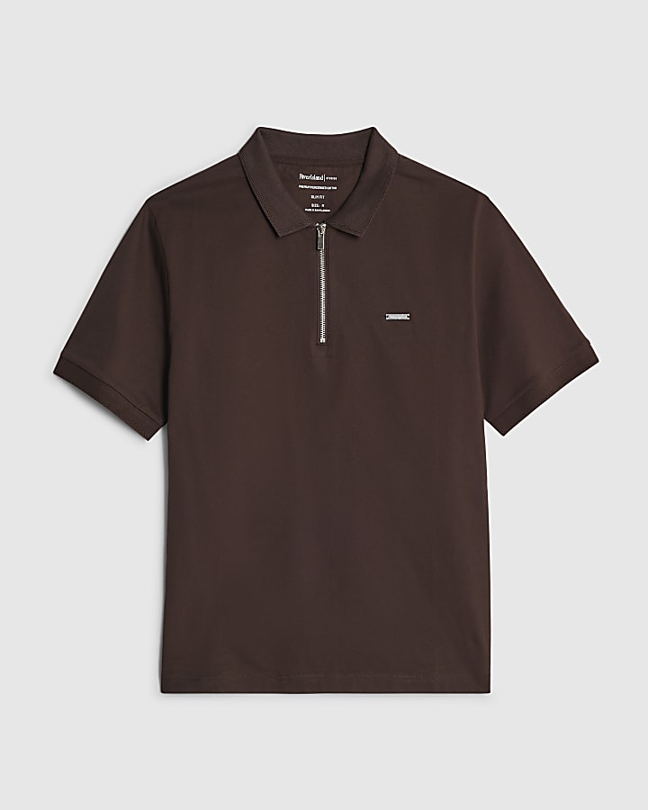 Brown Slim Fit Premium Polo Shirt