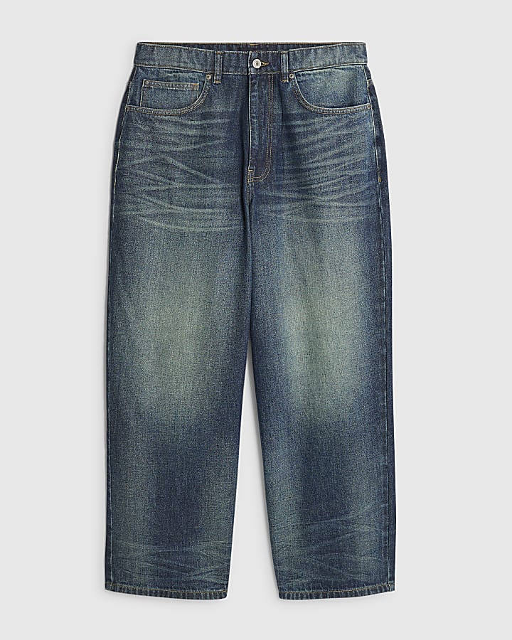 Blue Baggy Fit Jeans