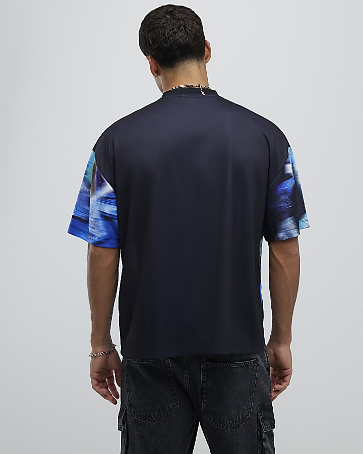 Blue Oversized Fit GTX Off Road T-Shirt