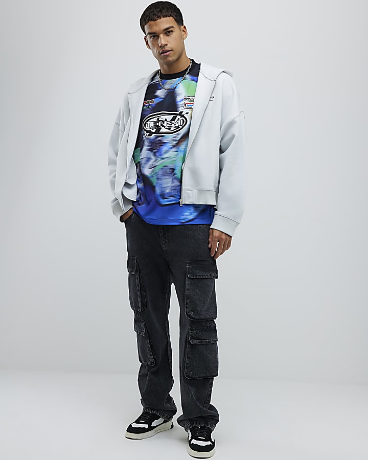 Blue Oversized Fit GTX Off Road T-Shirt