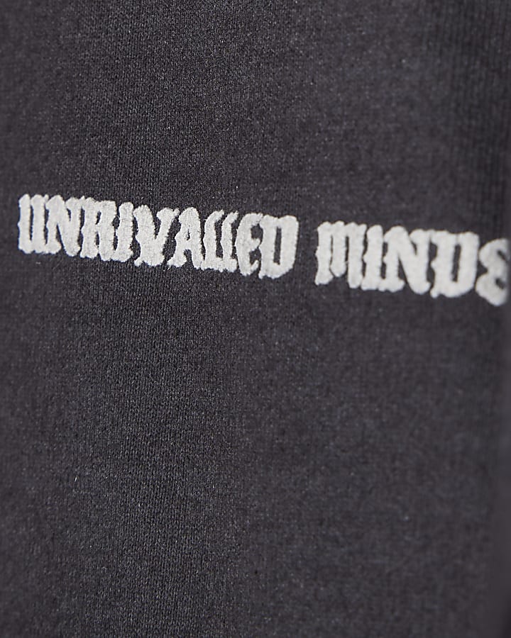 Black Oversized Fit Dept Inc T-Shirt