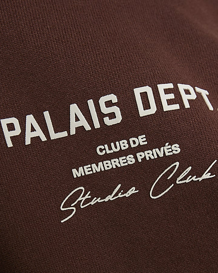 Brown Oversized Fit Palais Dept Hoodie